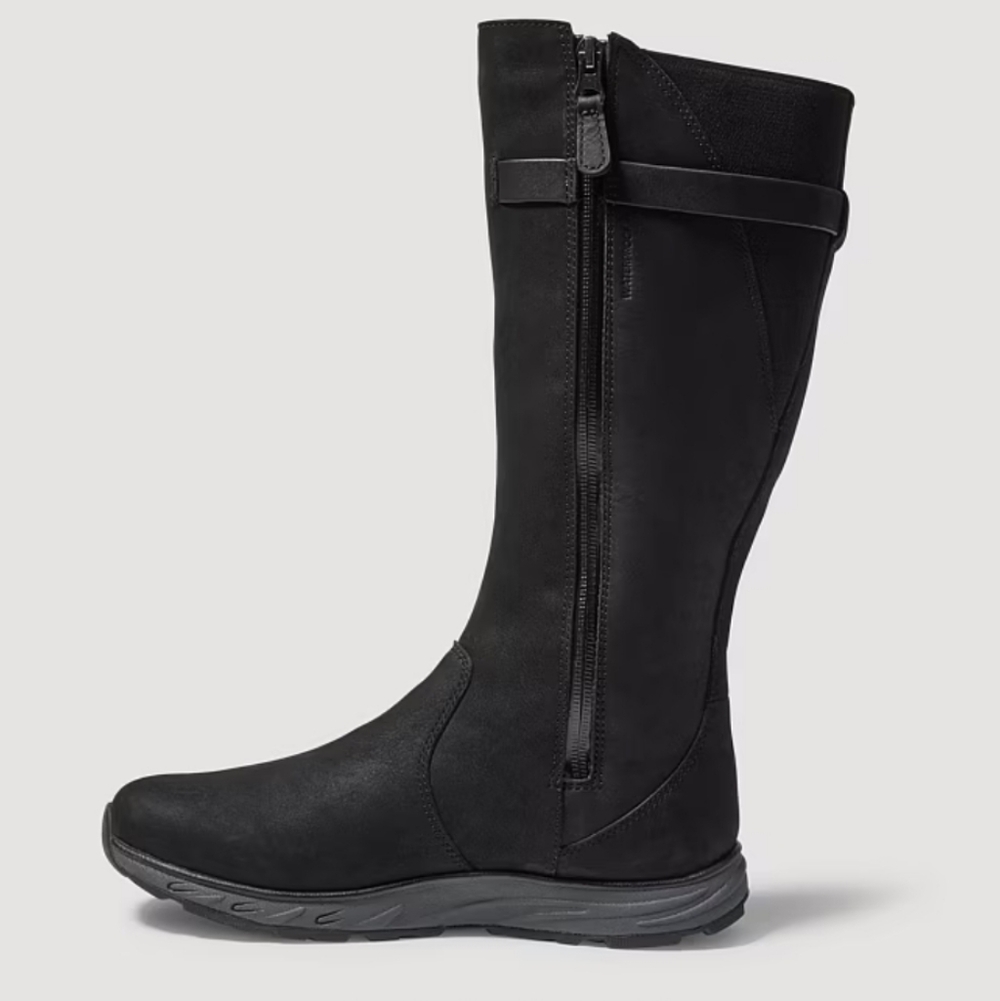 Eddie Bauer Snow Waterproof Leather LODGE Knee High BOOT 6.5 Winter Rugged